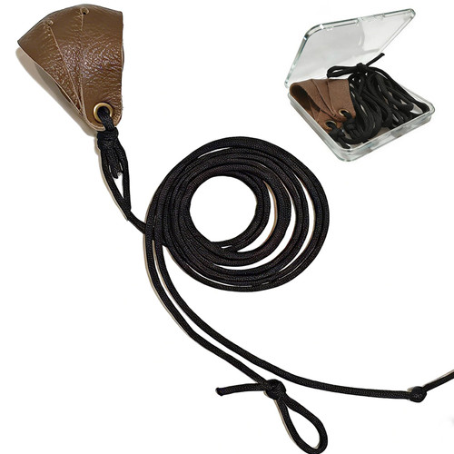 Timbocca Pan Shepherd Sling for Rock Throwing,Outdoor Survival Skill Tool with 2.4M 9-Core Paracord & Durable Handcraft Leather Pouch David Slingshot for Adults Beginners