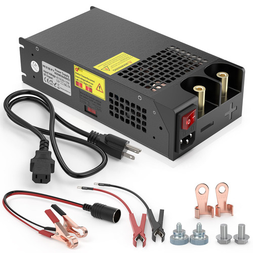 MYSWEETY 12V Power Supply 1000W 83.4A, 110V AC to 12V DC Converter-Black