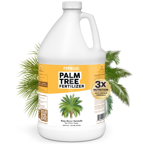 Palm Tree Fertilizer, Liquid Plant Food for Rich Green Fronds, 1 Gallon
