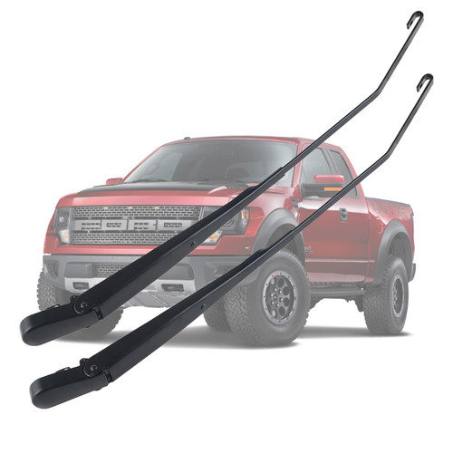2 Pcs Front Windshield Wiper Arm Pair Kit(RH+LH) Compatible with Ford F-150 2004-2014, Front Left driver and Right Passenger Side Windshield Wiper Arm, Replace 9L3Z-17527-A 42937 9L3Z-17526-A 42992.