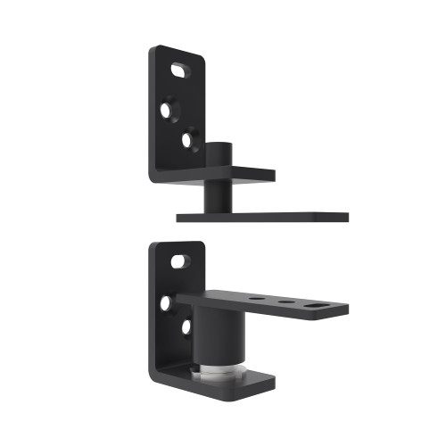 FRMSAET Swinging Door Hinge Gravity Door Hardware Pivot Hing Adjustable Angle Automatic Closing and Two-Way Swing for Coffee Door Wooden Door Folding Door Swing Door (Black,1 Pack)