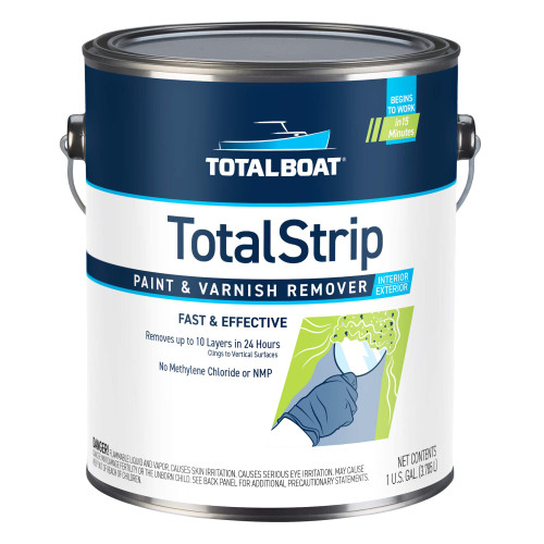 TotalBoat TotalStrip Fast-Acting Heavy Duty Gel Paint and Varnish Remover - No Methylene Chloride or NMP (1 Gallon)