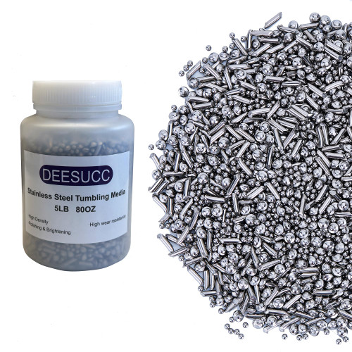 5LBS Stainless Steel Tumbling Media for Jewelers Steel Shot Tumbler Finishing Mix 5LBS
