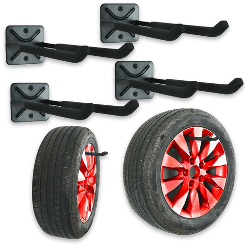 Wallmaster Heavy Duty Garage Tires Hooks Wall Mounted Tool Hanger Organizer