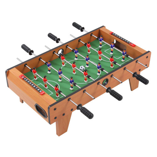 TALLO 27" Foosball Table, Wooden Football Game Set for Adults & Kids w/ 2 Footballs & 18 Soccer Keepers for Family Night, Game Room, Parties, Portable Tabletop Soccer Game TALLO 27" Foosball Table, Wooden Football Game Set for Adults & Kids w/ 2 Footballs & 18 Soccer Keepers for Family Night, Game Room, Parties, Portable Tabletop Soccer Game
