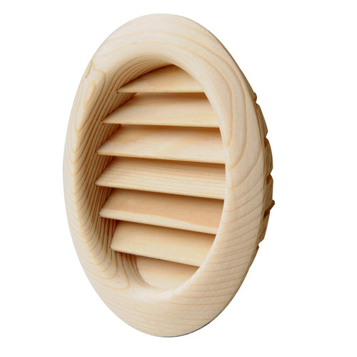 The lgrs100p-y Ventilation Grill Recessed Round Wooden, Pine Red, 110 mm