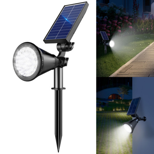 APOMAO Solar Lights Outdoor Waterproof Spot Lights, Cool White 1 Pack