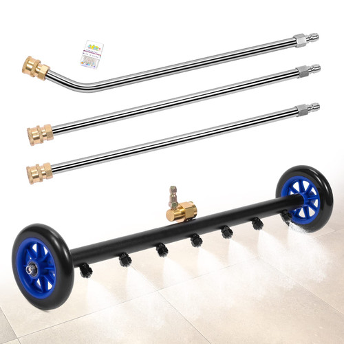2-in-1 Pressure Washer Undercarriage Cleaner Water Broom, 24 Inch, 4000 PSI