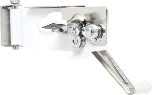 Swing-A-Way Wall Mount Can Opener with Magnet Lid Lift, White