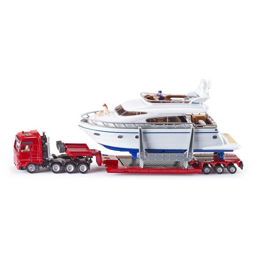 SIKU 1849 Super MAN Heavy Load Transporter with Yacht, Multicoloured