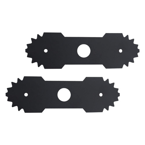 AMTHKNO 2-Pcs 9 inch Heavy-Duty Edger Blade for Ryobi Edger RY13050 RY13050A RY15518 RY40030 P2300, Replaces 638006008 638006007, 1" Center Hole - Quenched Steel