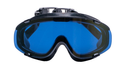 Clear'r VISION PRO Adult Swim Mask – 180° Ultra-Clear Complexisol Lens, Quick-Fit Buckle System, UVA/UVB Protection Goggles, Blue