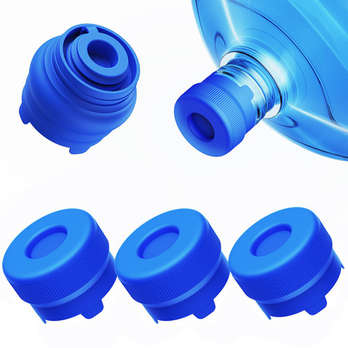 【Upgraded】Morsatie 3 & 5 Gallon Water Jug Cap, No Leaking & Popping Open, 3