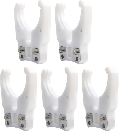 WQAPVHBG 5PCS/Lot ISO30 Tool Holder Clamp, Flame Proof Rubber CNC Machines Automatic Tool Changer, Sturdy ISO30 CNC Clamps for Machining Center, Woodworking Engraving Machine