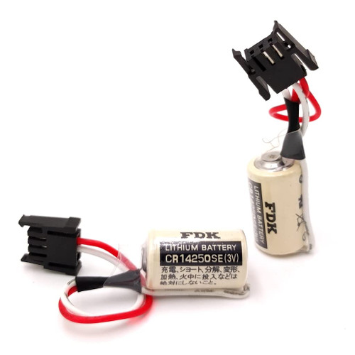 KUAN MAI (2Pcs) CR14250SE 1/2AA 3V for FDK PLC Battery 1747-BA Backup Power Supply