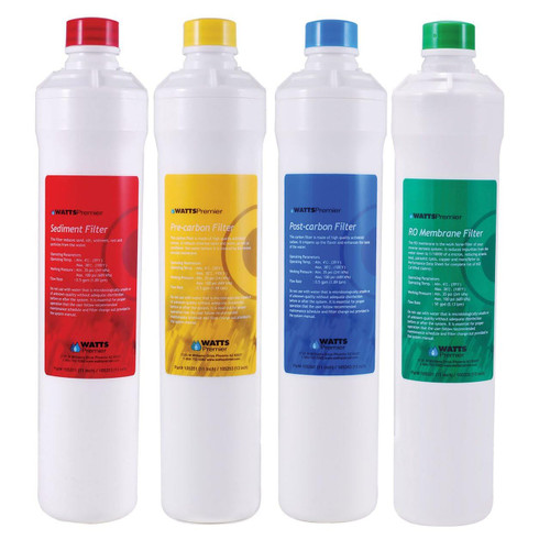 Watts Premier RO Pure 4-Pack Filter Kit with Membrane Push Button