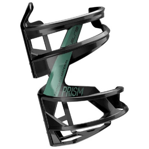 Elite Prism Right Bottle Cage – Recycled Material, Green Graphic – Lightweight, Durable, Secure