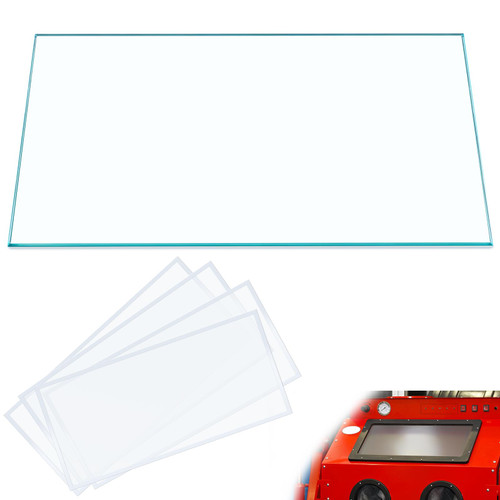 12" x 24" Sandblasting Cabinet Tempered Glass Lens and 4 Film Covers