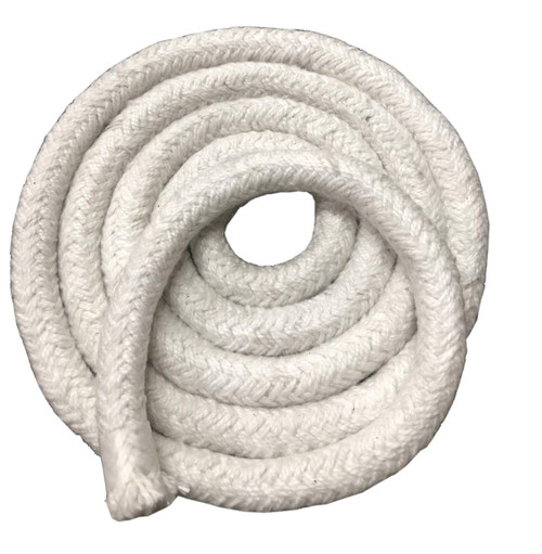 CeraTex Rope Seal - Ceramic Fiber Rope Gasket, Round Braided 5/8" x 25 feet, High Temperature Gasket Seal for Boiler Furnace Oven Kiln Casting