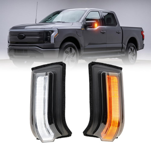 NJSBYL Sequential LED Side Mirror Marker Light for 2021-2026 Ford F-150
