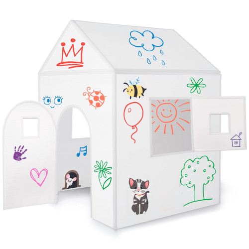 The Washable Playhouse for Kids - Paint Again and Again - ImagiNew Playhome with Working Door and Windows Indoor & Outdoor Backyard - Toddlers Art & Craft playset Outside Activity Play House Toys The Washable Playhouse for Kids - Paint Again and Again - ImagiNew Playhome with Working Door and Windows Indoor & Outdoor Backyard - Toddlers Art & Craft playset Outside Activity Play House Toys