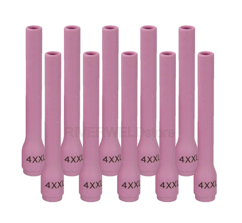 RIVERWELD TIG Alumina Nozzles Ceramic Cups 796F79XXL 4XXL# 1/4" 6.5mm 10pcs