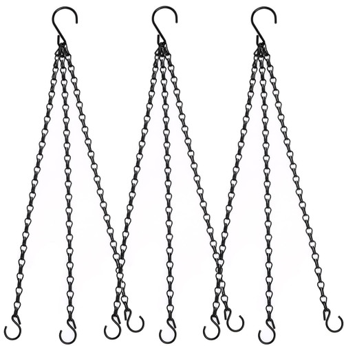 Heybe 16 Inch Hanging Basket Chain with Hooks for Pot Planters, Bird Feeders, Lanterns and More