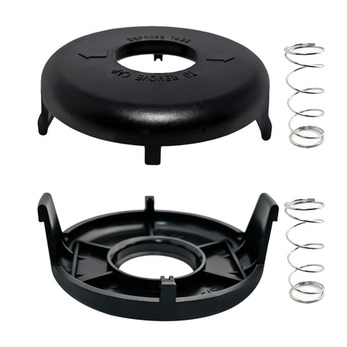 YIEHRNS 73-8200 Spool Cover Caps Replacement for Toro 88026 Electric String Trimmer, Trimmer Spool 73-8200 with 73-8220 Spring Parts 10"-15" Electric String Trimmer (2 Pack)