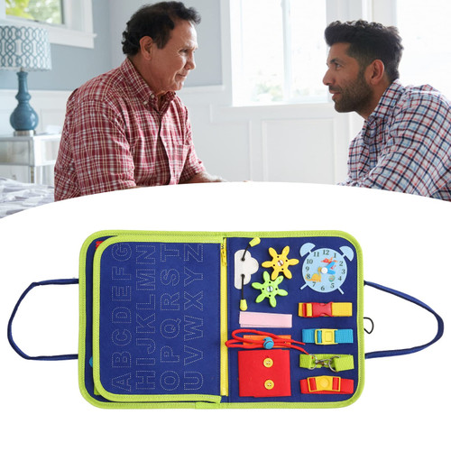 HURRISE Dementia Sensory Toy,Calming Toys for Alzheimers Patients, Fidget Blanket Pressure Anxiety Relief Cloth for Alzheimer Patient HURRISE Dementia Sensory Toy,Calming Toys for Alzheimers Patients, Fidget Blanket Pressure Anxiety Relief Cloth for Alzheimer Patient