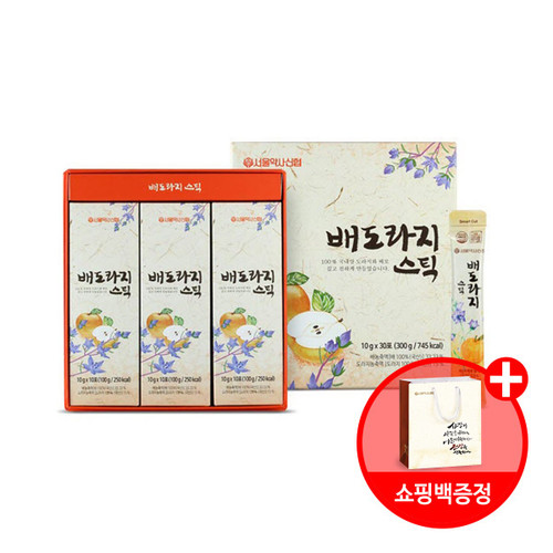 서울약사신협 국내산 배도라지 스틱 30포(쇼핑백포함)/2 boxes of Jeju-grown Dangchan Yeoju powder (4 containers of 30g each)