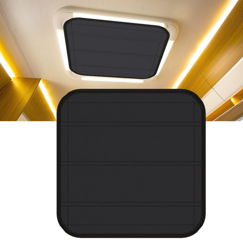 RV Skylight Shade 16x16, Double-Sided Magnetic Blackout Vent Cover for Roof