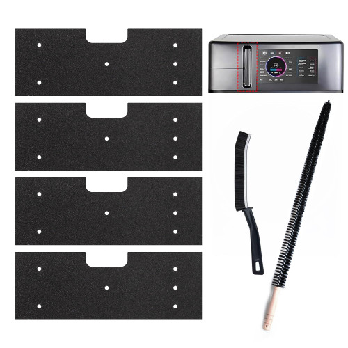 6 Pcs GE Washer Dryer Combo,WH01X35719 Lint Filter replacement with dryer vent brush,2025 New Lint Filter for Ge Washer Dryer Filter Sponge,Hand Washable and Reusable,Models: PFQ97HSPVDS-1761055665