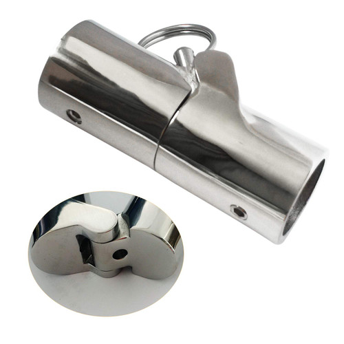 NRC&XRC 316SS Marine Grade Boat Handrail Fitting -Boat Pipe Connector,Folding Swivel Coupling Tube Joint Connector for 7/8" (22MM) O.D.Tube/Pipe