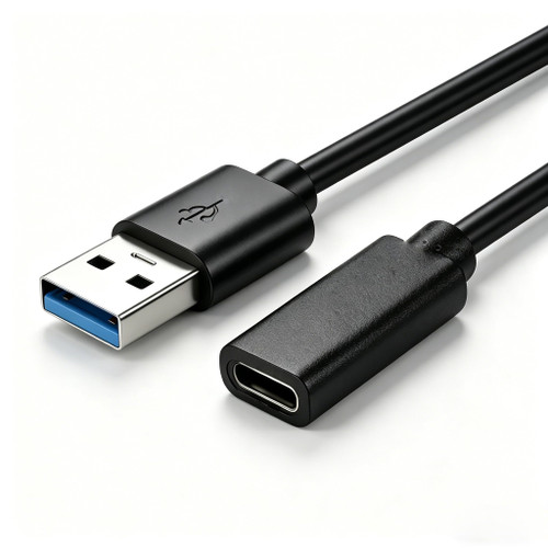 Typheoniks USB 3.0 Male to USB Type C Female Extension Cable 1.64FT Fast Data Transfer Cord for Laptop PC Phone