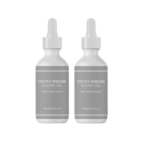Deoxyribose Sugar Gel Hair Growth, Deoxy Ribose Sugar For Hair strengthen, Suitable for both men and women. 2pcs