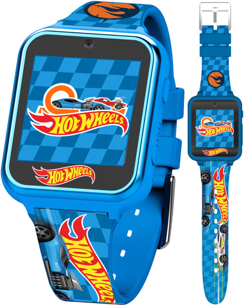 Accutime Hot Wheels Interactive Kids Smartwatch – Touchscreen Watch with Camera, Games, Voice Recorder, Step Tracker, Alarm & Timer – Racing-Inspired Design, USB Rechargeable – Fits Wrists 5.5" to 8" Accutime Hot Wheels Interactive Kids Smartwatch – Touchscreen Watch with Camera, Games, Voice Recorder, Step Tracker, Alarm & Timer – Racing-Inspired Design, USB Rechargeable – Fits Wrists 5.5" to 8"