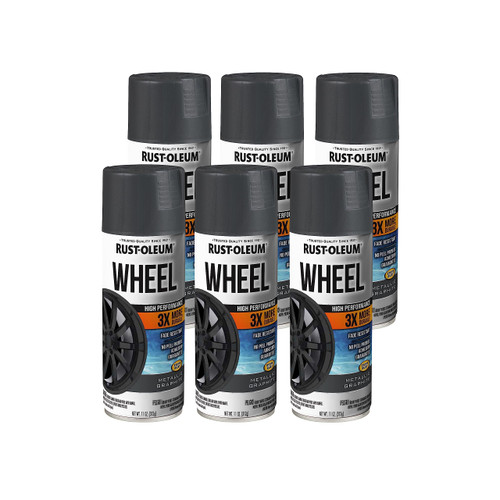Rust-Oleum High Performance Wheel Spray Paint, Metallic Graphite