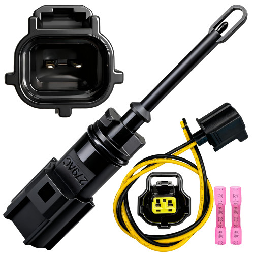 Intake Manifold Temperature Sensor(Including Connector) - Compatible with Jeep Wrangler Grand Cherokee, Dodge Challenger Charger Ram 1500, Chrysler 300, Air Charge Temperature Sensor 5149279AB/AX255