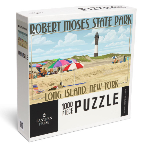 Lantern Press Robert Moses State Park, Long Island, New York 1000 Piece Jigsaw Puzzle for Adults, Made in USA with Reference Poster Lantern Press Robert Moses State Park, Long Island, New York 1000 Piece Jigsaw Puzzle for Adults, Made in USA with Reference Poster