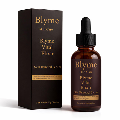 Blyme Prime Elixir, with Peptide, Hyaluronic Acid and Retinol, Help Reduce Appearance of Fine Lines, Support Skin Elasticity, Hydrating & Firming Face Serum for Mature-Looking Skin, 30ml (30g)