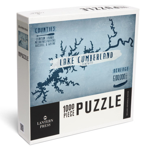 Lantern Press Lake Cumberland, Kentucky, Lake Essentials, Shape, Acreage and County 1000 Piece Jigsaw Puzzle for Adults, Made in USA with Reference Poster Lantern Press Lake Cumberland, Kentucky, Lake Essentials, Shape, Acreage and County 1000 Piece Jigsaw Puzzle for Adults, Made in USA with Reference Poster