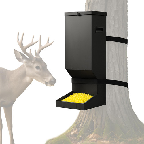 Zonon 11 Gallon Deer Feeder, Hanging Metal Gravity Dispenser, Waterproof