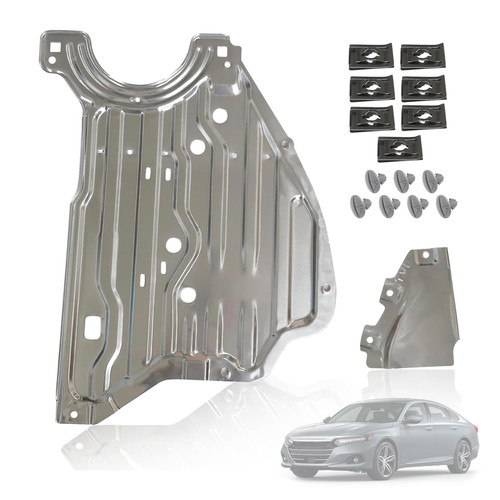 GXARTS 74116TVAA00 Engine Splash Shield Guard Compatible with Honda Accord 2018 2019 2020 2021 2022 Under Car Shield Cover Board with mounting Screws 74116-TVA-A00