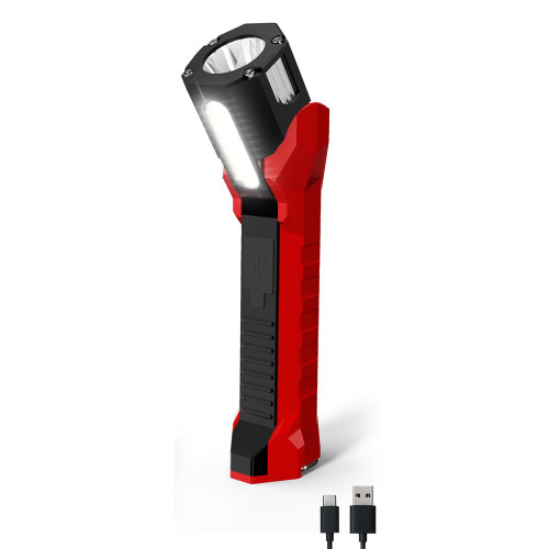 Anhay Rechargeable Work Light, 1200 Lumens LED Work Lights with 160° Swivel Head, Magnetic Base & Hooks, 6 Lighting Modes Magnetic Work Light for Car Repairs, Emergencies