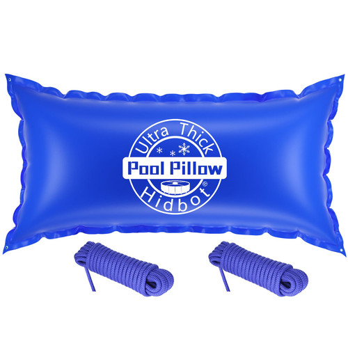 4x8 Ft Pool Pillows for Above Ground Pools, 0.4mm Ultra Thick & Cold-Resistant Above Ground Pool Winter Pool Pillow, Winterizing Winter Closing Pillows,Ultra Airtight Pool Pillow(with 2x16.5ft Rope)