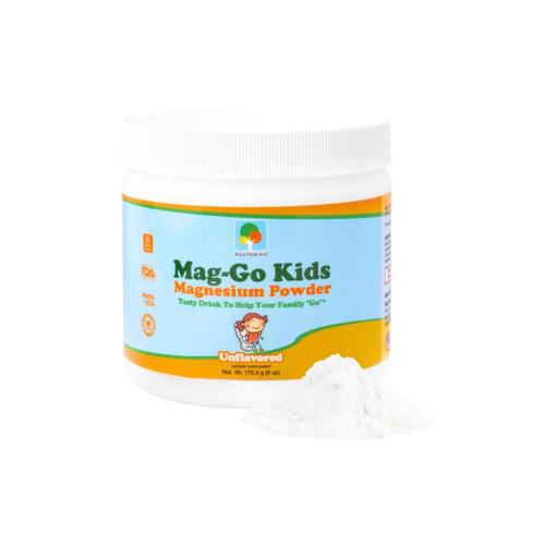 Raise Them Well Mag-Go Kids Magnesium Powder | Constipation Relief (Unflavored) | 140 Servings per Tub