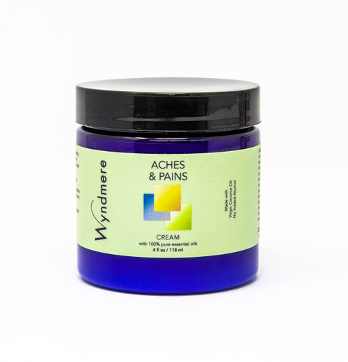 Wyndmere Aches & Pains Cream - Handcrafted with 100% Pure Essential Oils and All-Natural Ingredients - Paraben Free Alcohol Free - 4oz Wyndmere Aches & Pains Cream - Handcrafted with 100% Pure Essential Oils and All-Natural Ingredients - Paraben Free Alcohol Free - 4oz