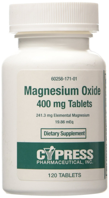 Cypress Magnesium Oxide 400 Mg Tablet 120 Tablets, Pack of 3 Cypress Magnesium Oxide 400 Mg Tablet 120 Tablets, Pack of 3