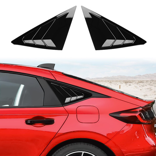 CKE for Honda Civic Hatchback 2022-2026 Window Louvers -Glossy Black