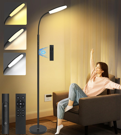LanSuper Light Therapy Lamp, 10000 Lux UV-Free Happy Therapy Lamp, Full Spectrum Sunlight Lamp with Remote Control, Light Therapy Floor Lamp with 10 Color Temperature & 6 Brightness & Timer-Black LanSuper Light Therapy Lamp, 10000 Lux UV-Free Happy Therapy Lamp, Full Spectrum Sunlight Lamp with Remote Control, Light Therapy Floor Lamp with 10 Color Temperature & 6 Brightness & Timer-Black
